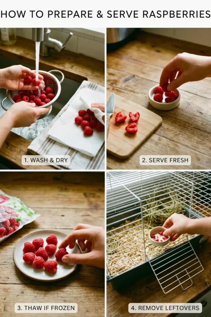 How to Prepare and Serve Raspberries